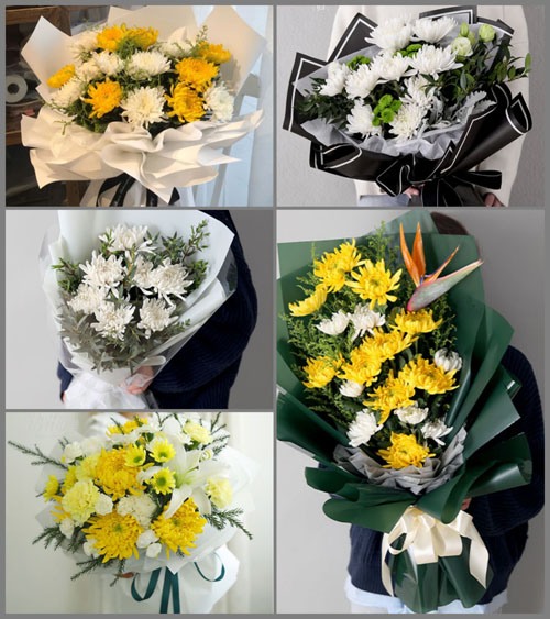 山东青岛平度市蓼兰镇店上村白事花束代送